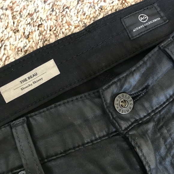 ❤️ SOLD ❤️ AG THE BEAU SKINNY LEATHERETTE JEANS - Picture 6 of 8